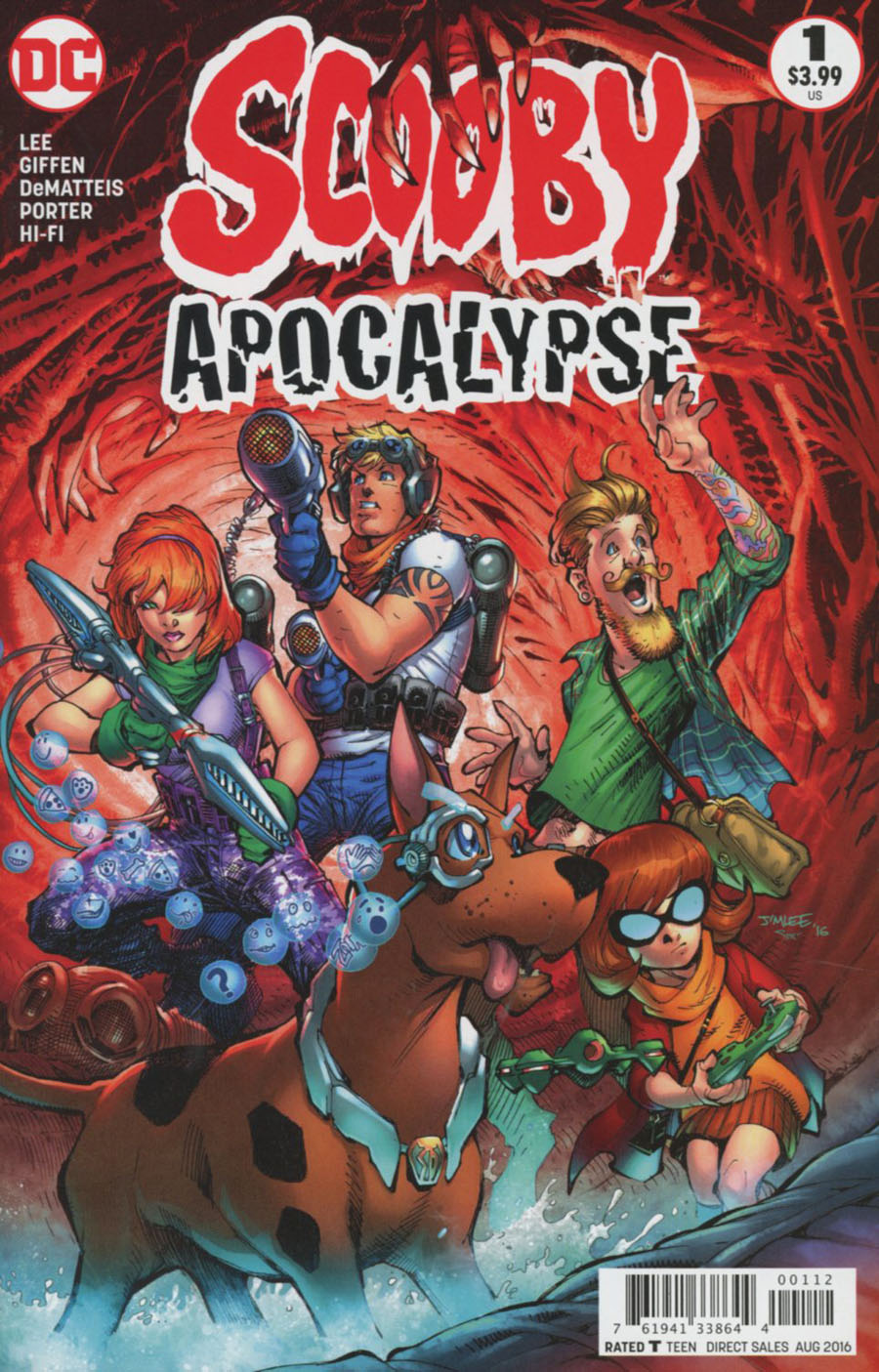 Scooby Apocalypse #1 Cover I 2nd Ptg Jim Lee Variant Cover