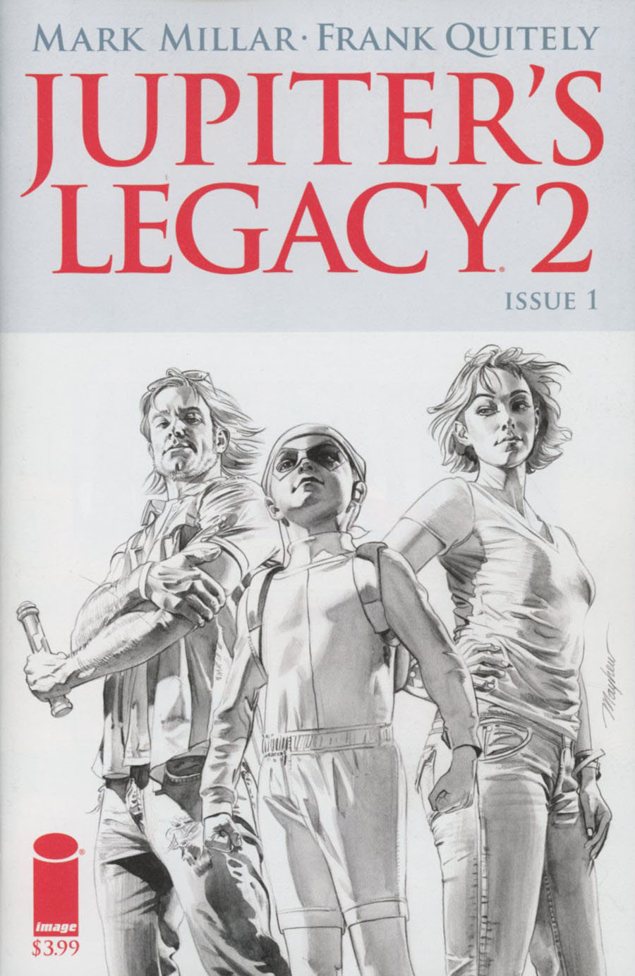 Jupiters Legacy Vol 2 #1 Cover F Incentive Mike Mayhew Black & White Cover