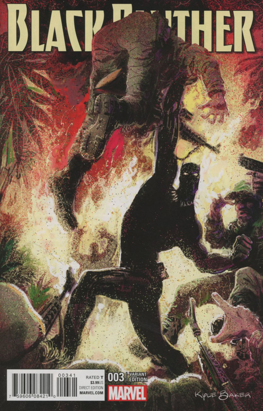 Black Panther Vol 6 #3 Cover C Incentive Kyle Baker Variant Cover