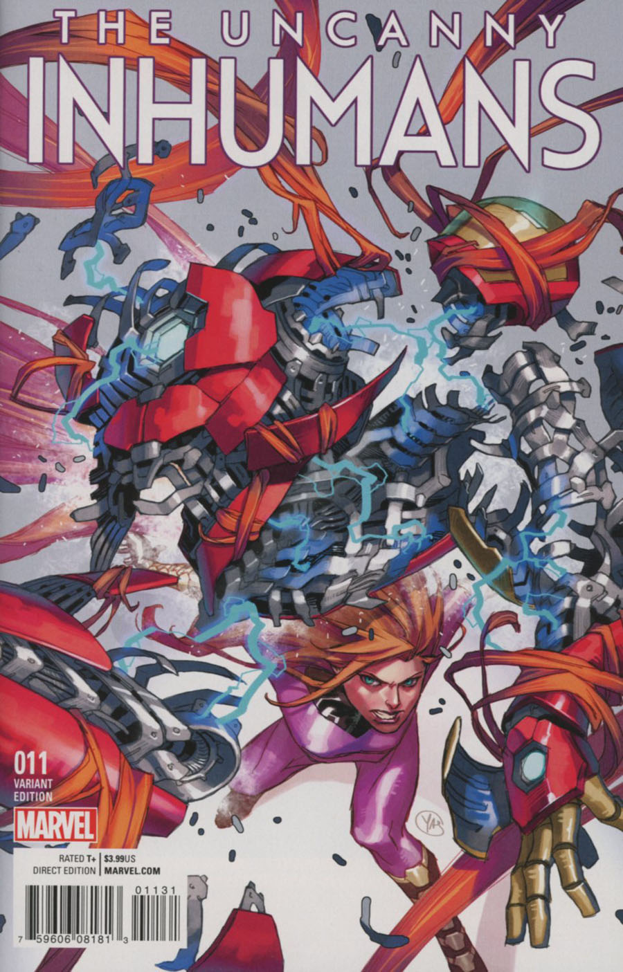 Uncanny Inhumans #11 Cover C Incentive Yasmine Putri Variant Cover (Civil War II Tie-In)