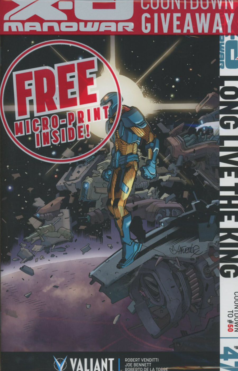 X-O Manowar Vol 3 #47 Cover F Incentive David Lafuente Variant Cover