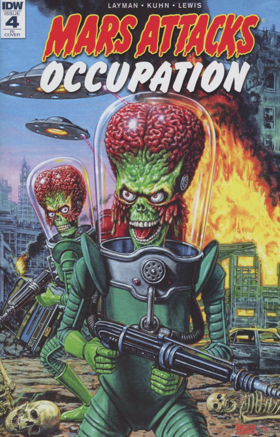 Mars Attacks Occupation #4 Cover C Incentive Bob Larkin Variant Cover