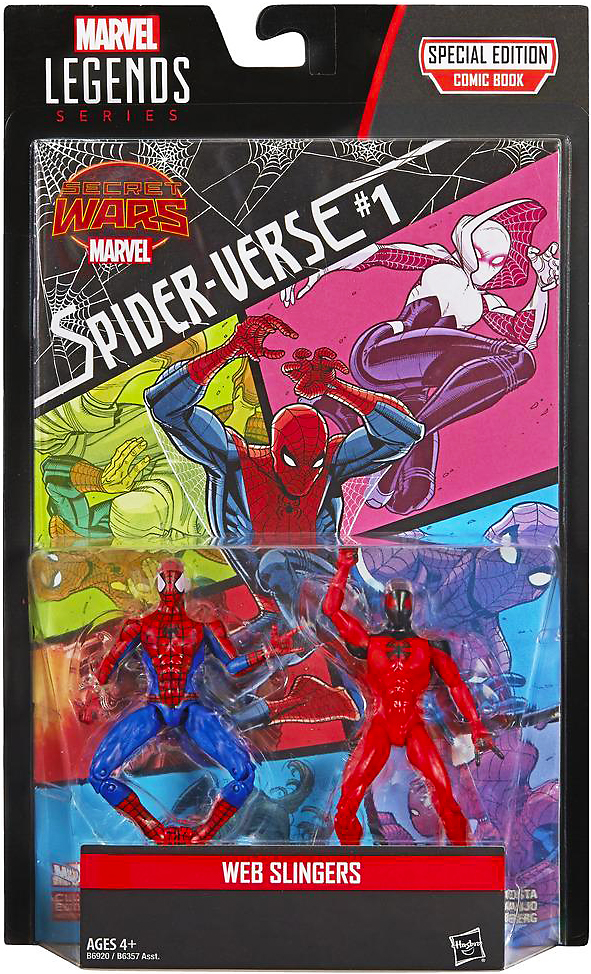 Marvel Legends 3.75-Inch Comic 2-Pack Action Figure Assortment 201602 - Web Slingers
