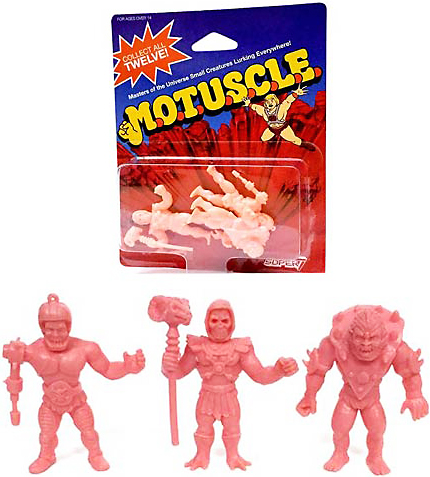 M.O.T.U.S.C.L.E. Masters Of The Universe Small Creatures Lurking Everywhere Figures Pack B - Skeletor Beastman Trap-Jaw