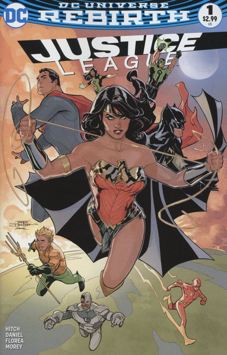 Justice League Vol 3 #1 Cover B Midtown Exclusive Terry Dodson Color Variant Cover