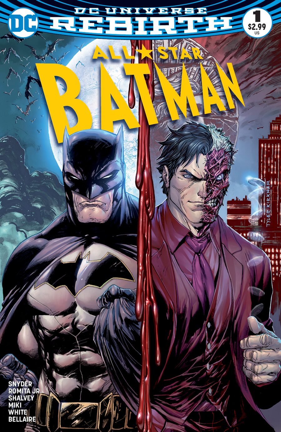 All-Star Batman #1 Cover B Midtown Exclusive Tyler Kirkham Color Variant Cover