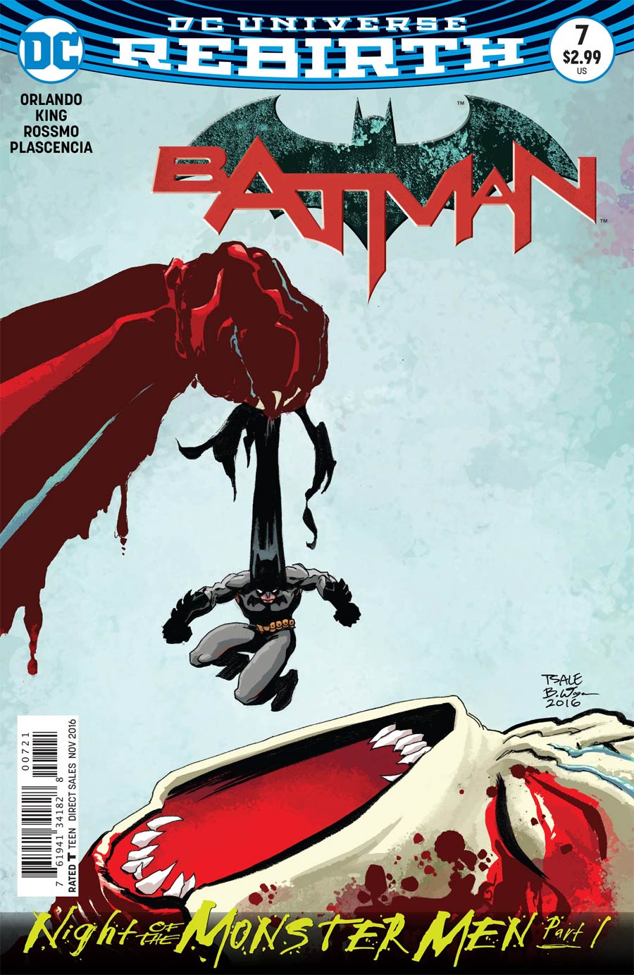 Batman Vol 3 #7 Cover B Variant Tim Sale Cover (Night Of The Monster Men Part 1)