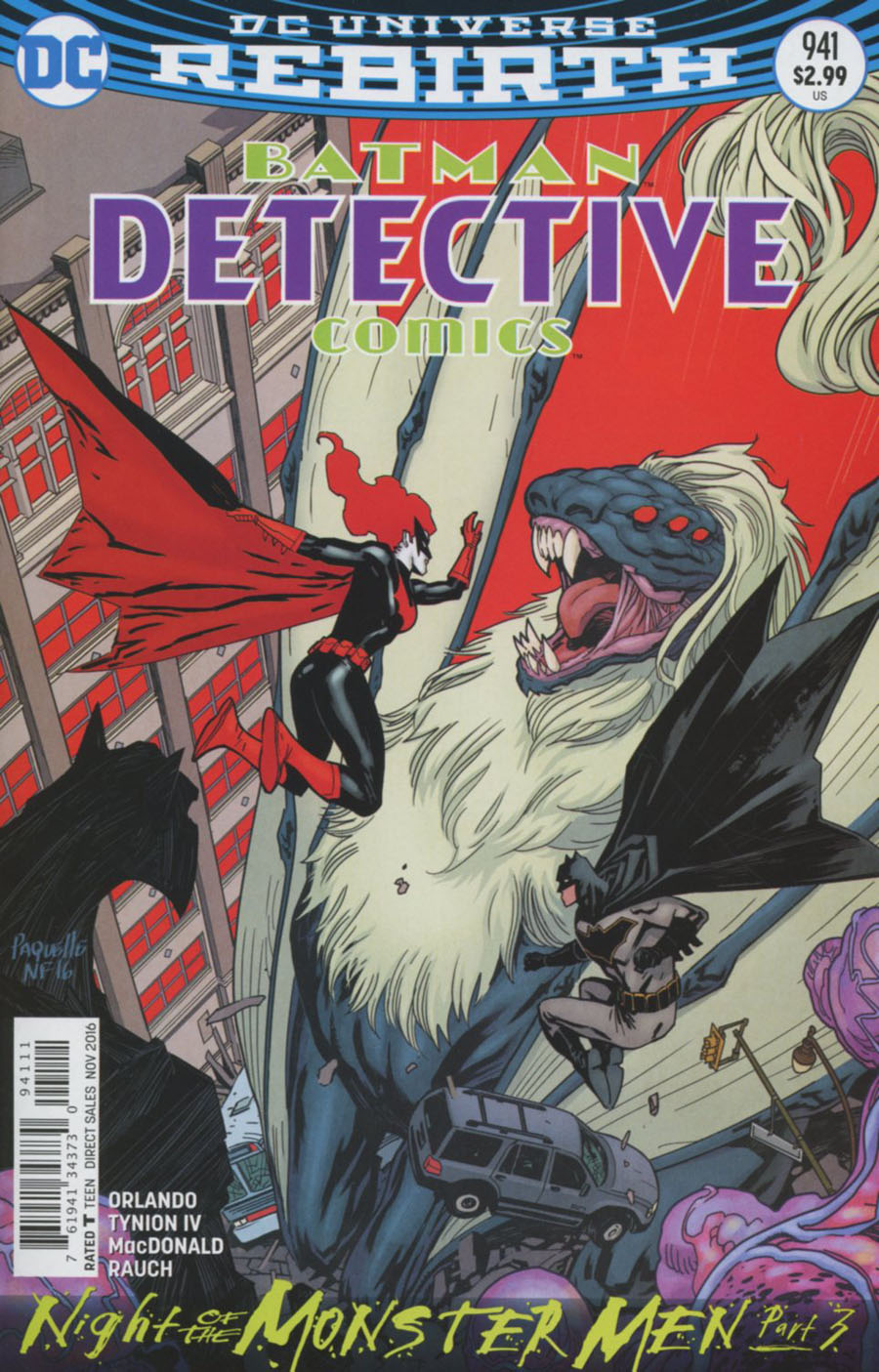 Detective Comics Vol 2 #941 Cover A Regular Yanick Paquette Cover (Night Of The Monster Men Part 3)