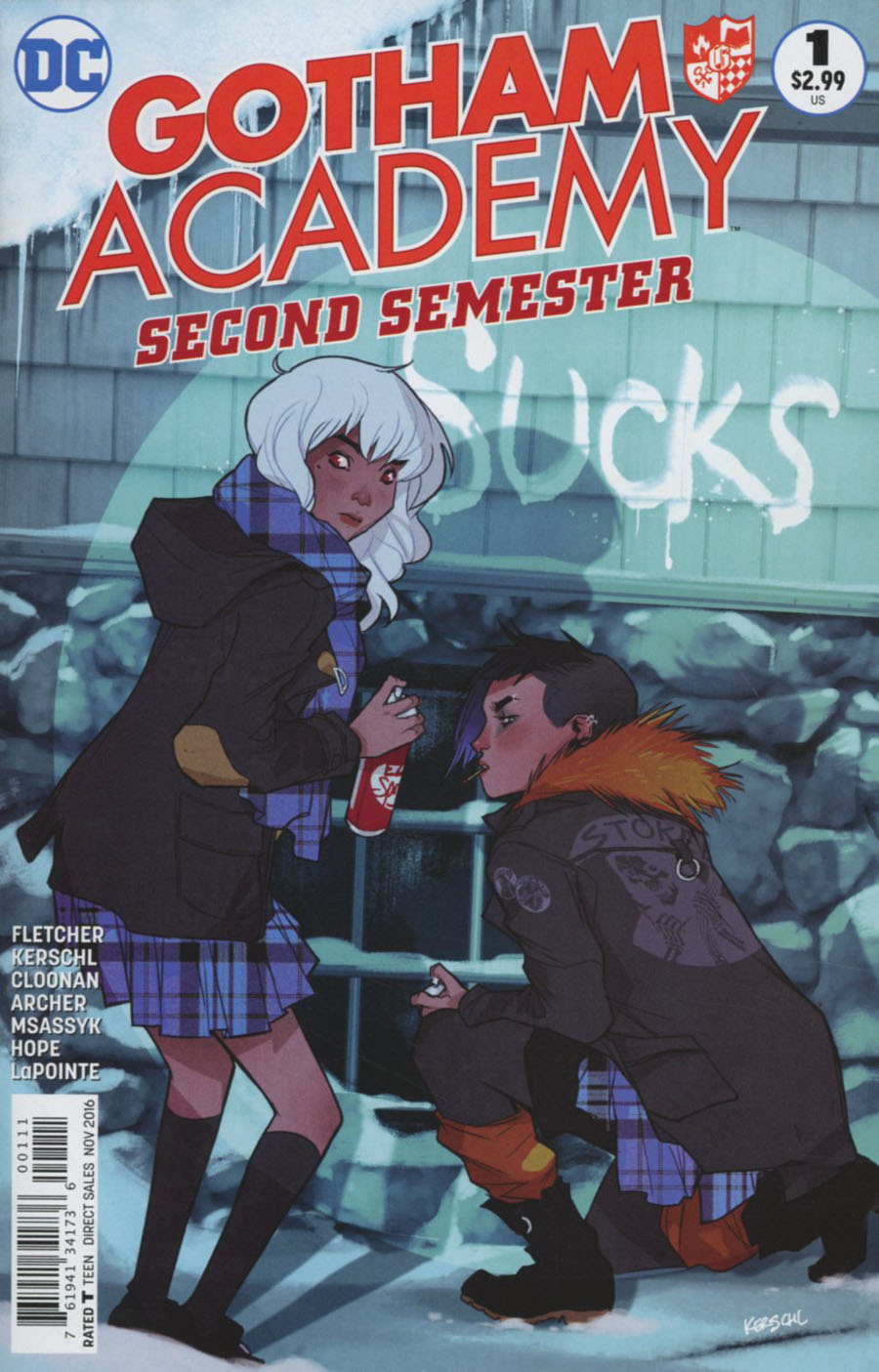 Gotham Academy Second Semester #1 Cover A Regular Karl Kerschl Cover