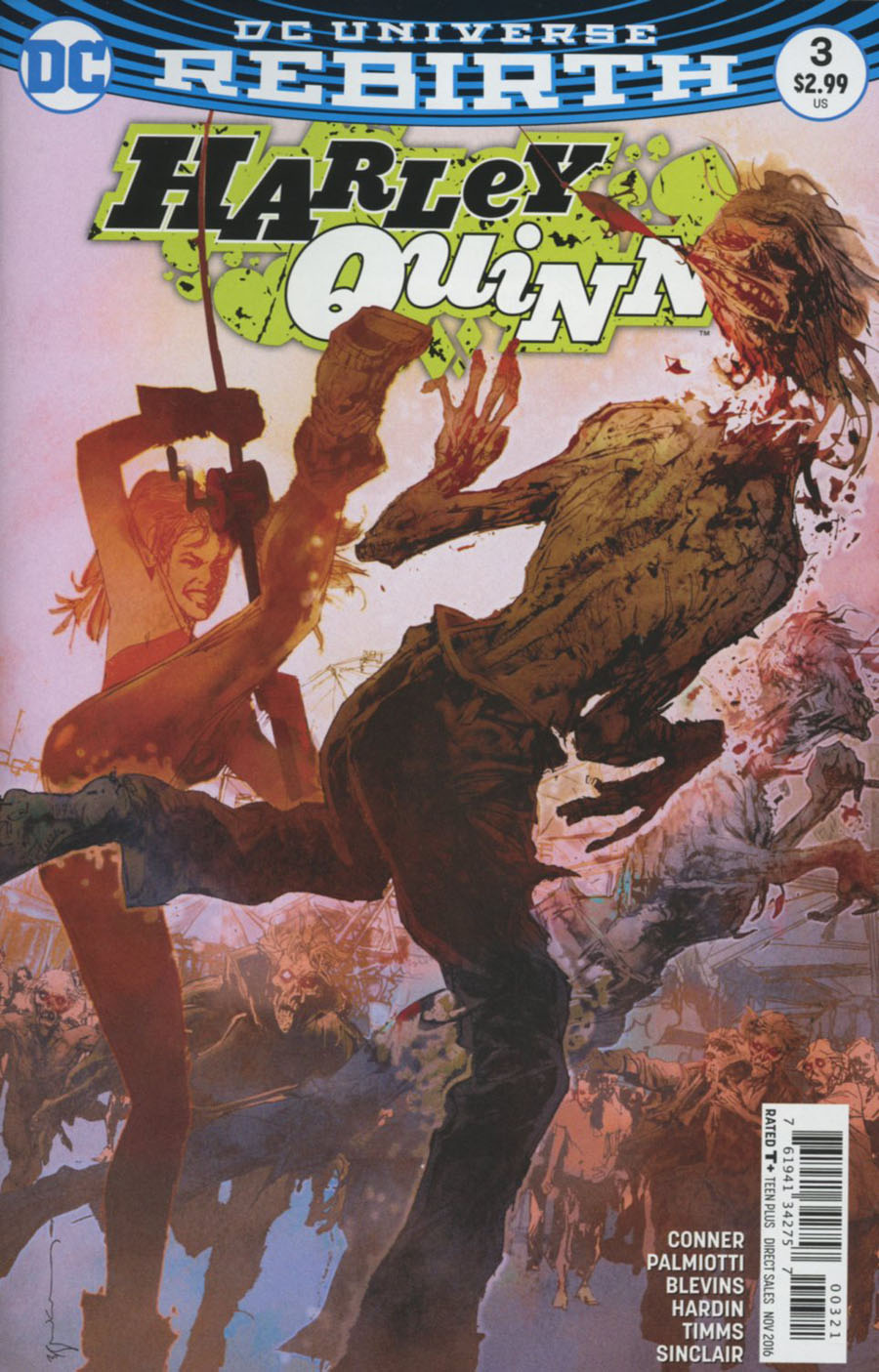 Harley Quinn Vol 3 #3 Cover B Variant Bill Sienkiewicz Cover
