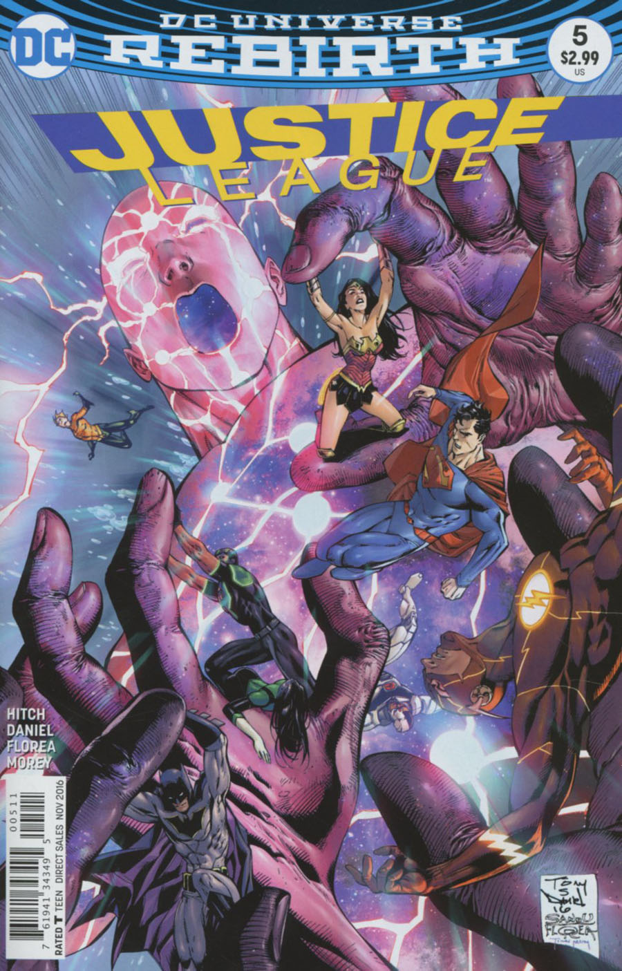 Justice League Vol 3 #5 Cover A Regular Tony S Daniel & Sandu Florea Cover