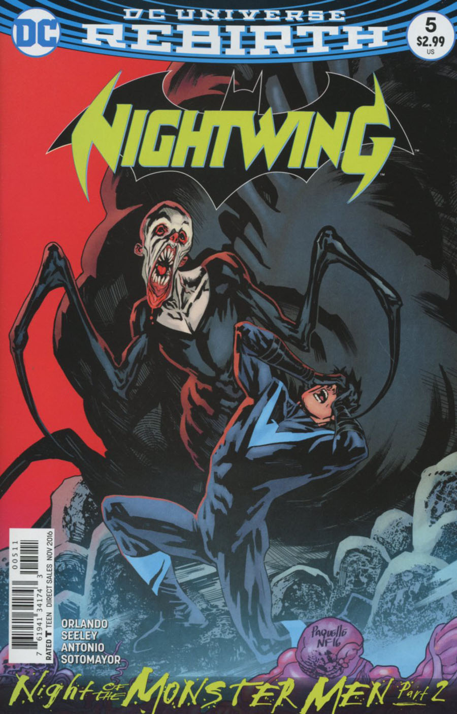 Nightwing Vol 4 #5 Cover A Regular Yanick Paquette Cover (Night Of The Monster Men Part 2)