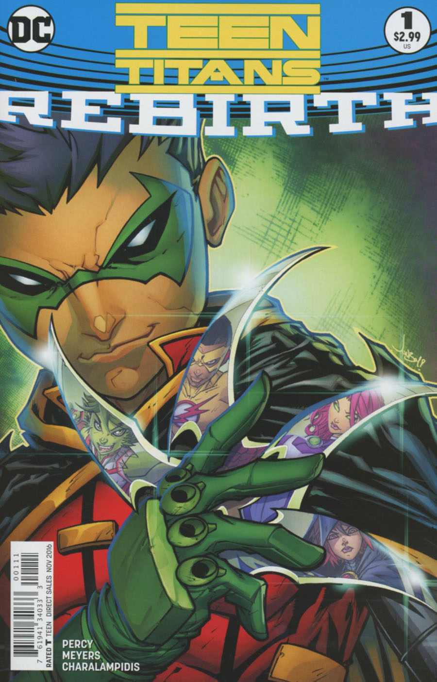 Teen Titans Rebirth #1 Cover A Regular Jonboy Meyers Cover
