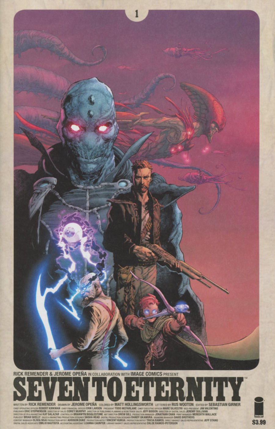 Seven To Eternity #1 Cover A 1st Ptg Regular Jerome Opena & Matt Hollingsworth Cover