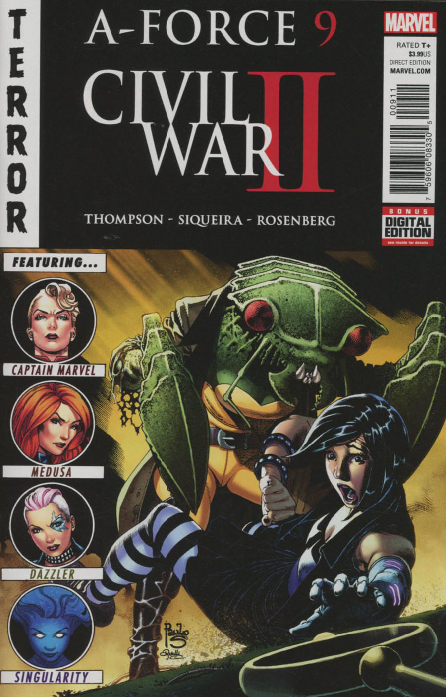 A-Force Vol 2 #9 Cover A Regular Paulo Siqueira Cover (Civil War II Tie-In)
