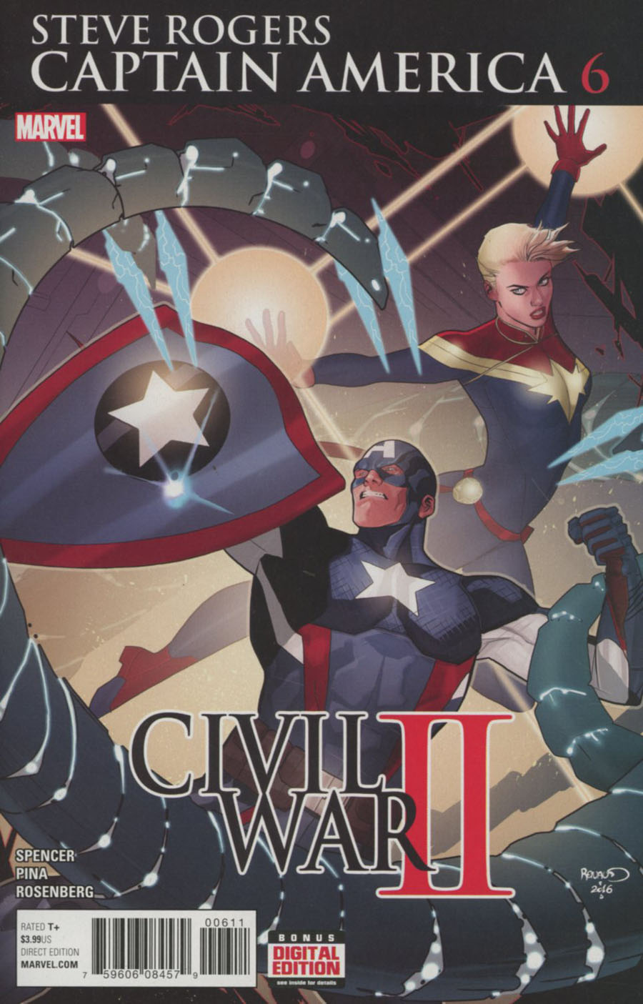 Captain America Steve Rogers #6 Cover A Regular Paul Renaud Cover (Civil War II Tie-In)
