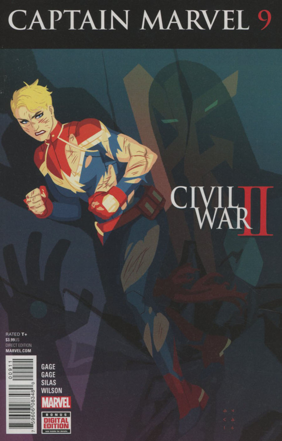 Captain Marvel Vol 8 #9 Cover A Regular Kris Anka Cover (Civil War II Tie-In)