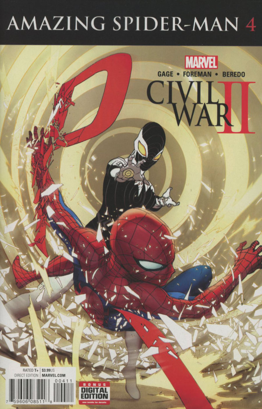 Civil War II Amazing Spider-Man #4 Cover A Regular Travel Foreman Cover