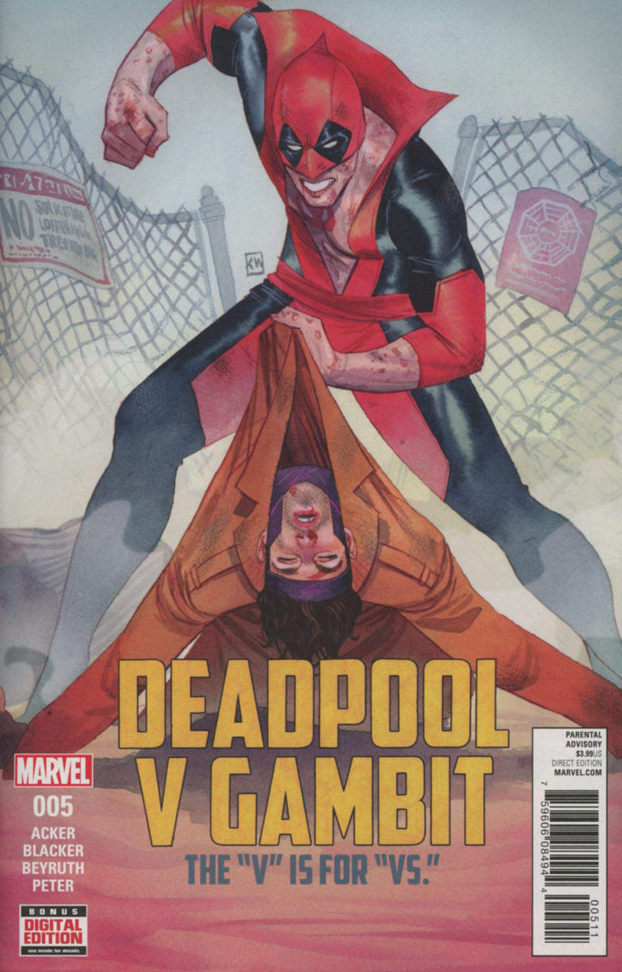Deadpool v Gambit #5 Cover A Regular Kevin Wada Cover