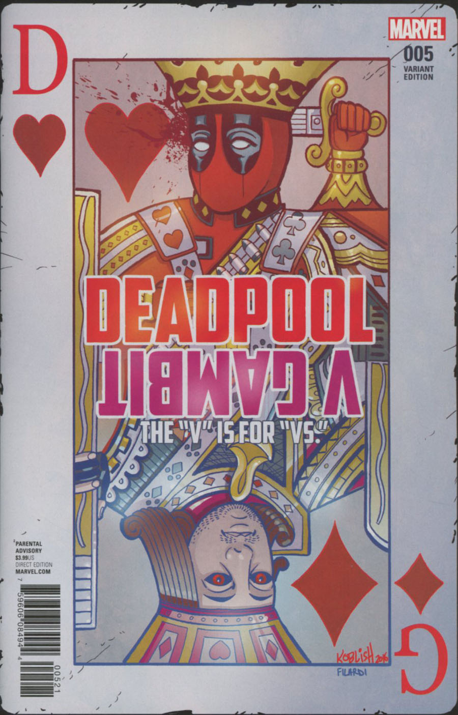 Deadpool v Gambit #5 Cover B Variant Cover