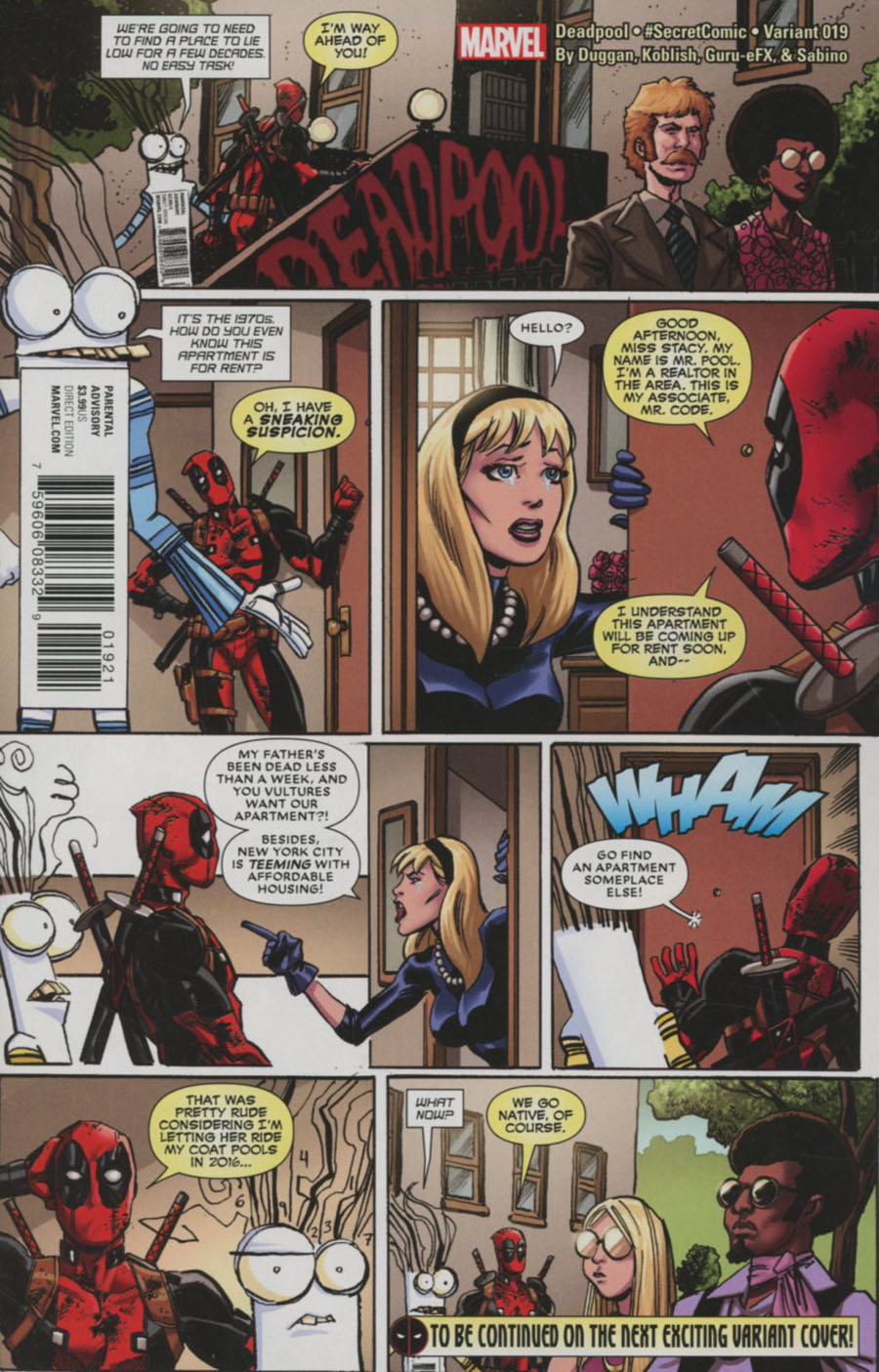 Deadpool Vol 5 #19 Cover B Variant Scott Koblish Secret Comics Cover