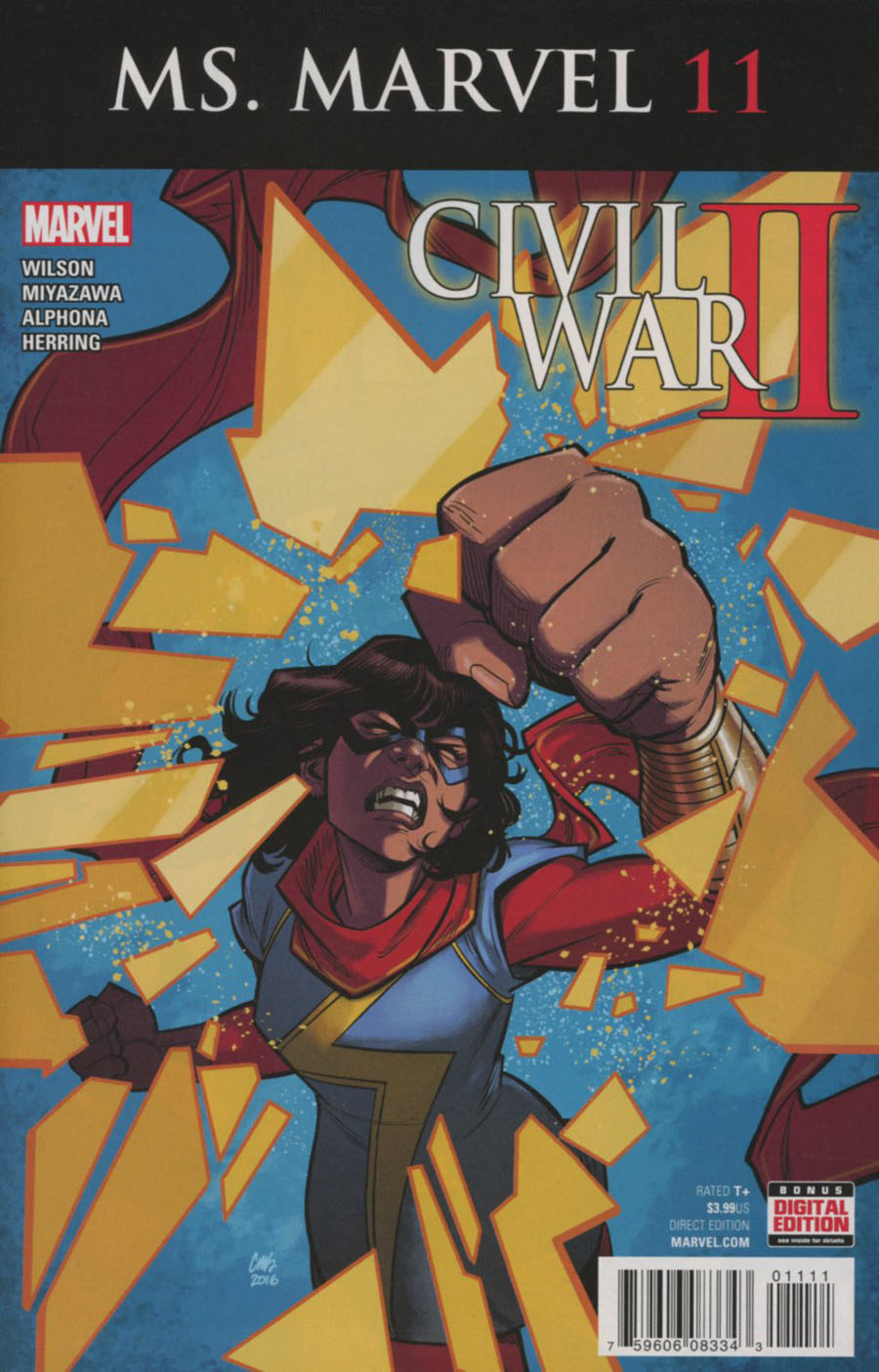 Ms Marvel Vol 4 #11 Cover A Regular Cameron Stewart Cover (Civil War II Tie-In)