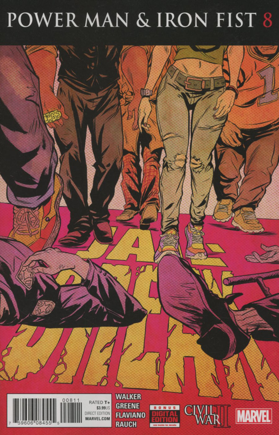 Power Man And Iron Fist Vol 3 #8 Cover A Regular Sanford Greene Cover (Civil War II Tie-In)