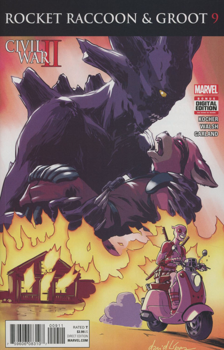 Rocket Raccoon And Groot #9 (Civil War II Tie-In)