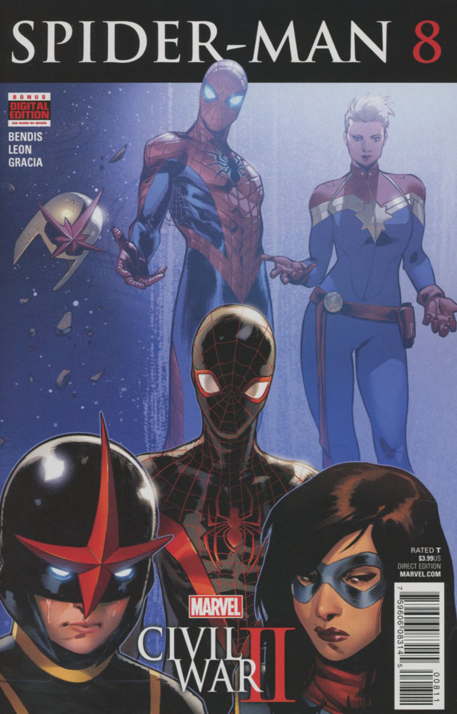 Spider-Man Vol 2 #8 Cover A Regular Sara Pichelli Cover (Civil War II Tie-In)