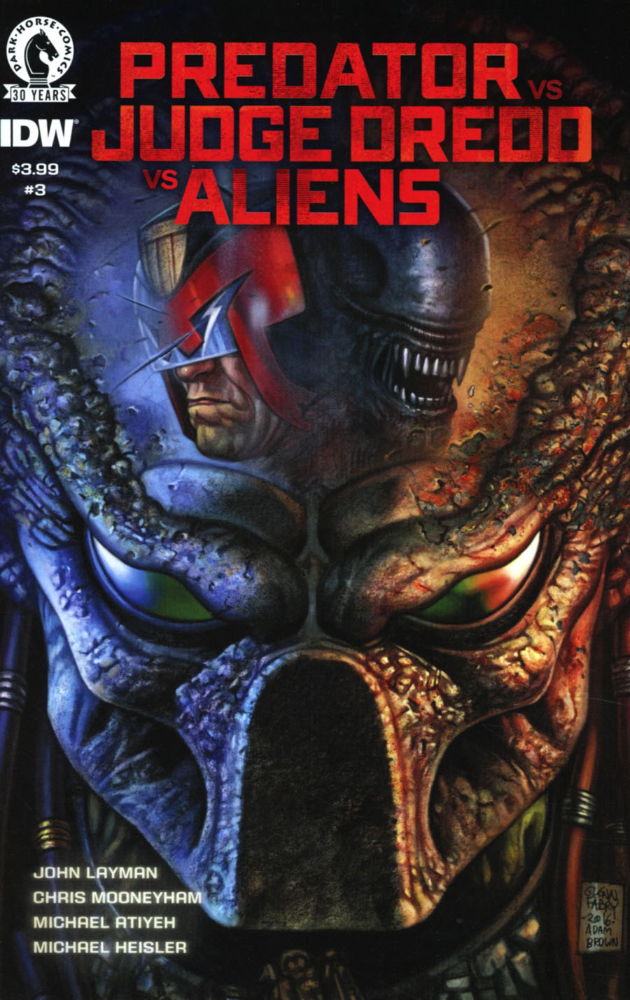 Predator vs Judge Dredd vs Aliens #3 Cover A Regular Glenn Fabry Color Cover