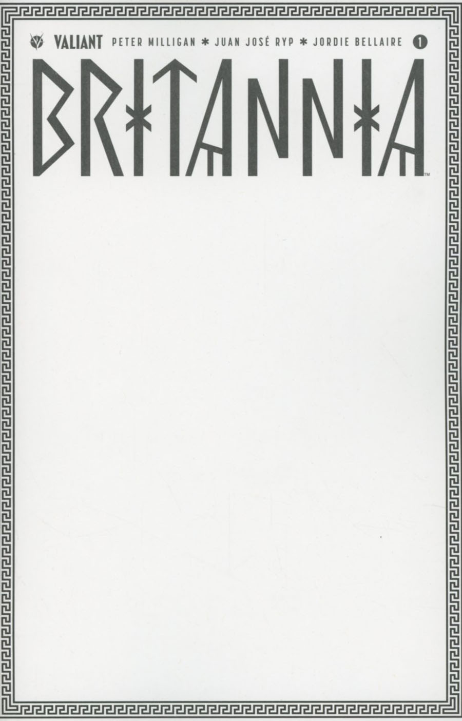 Britannia #1 Cover C Variant Blank Cover