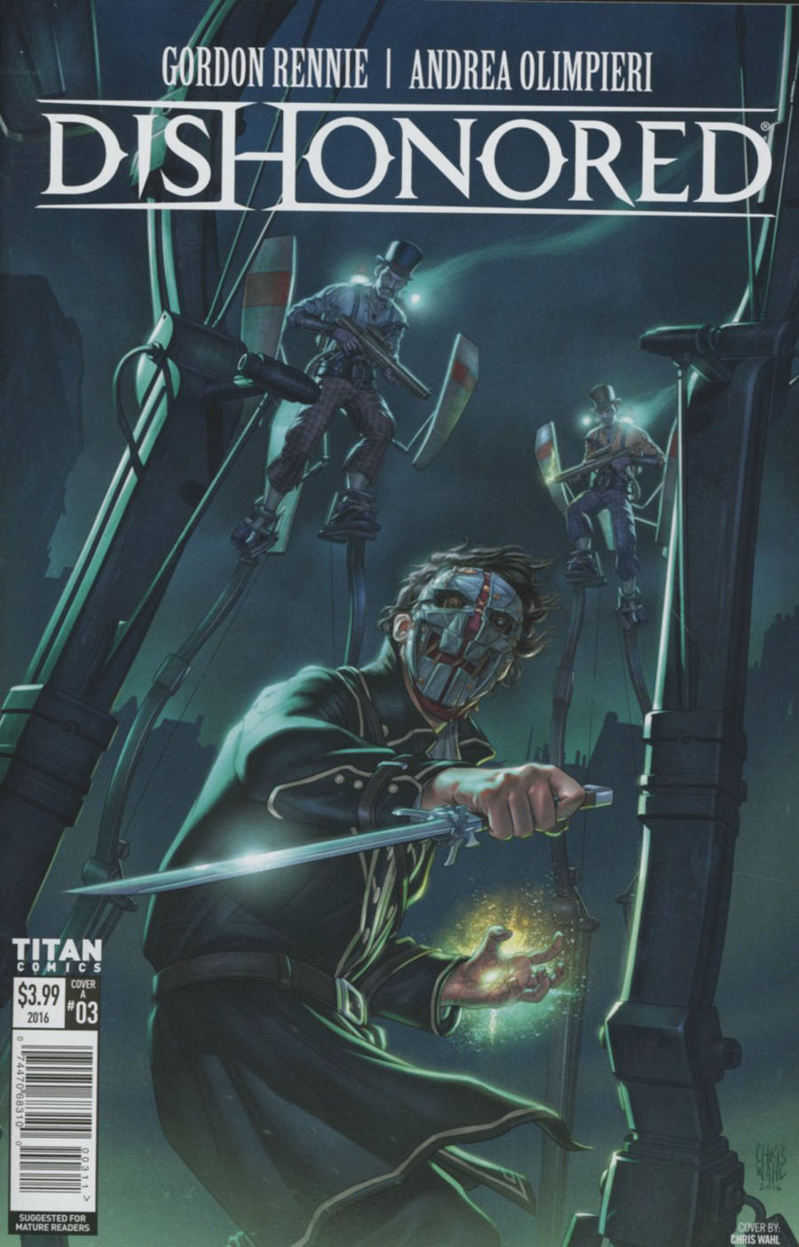 Dishonored #3 Cover A Regular Chris Wahl Cover