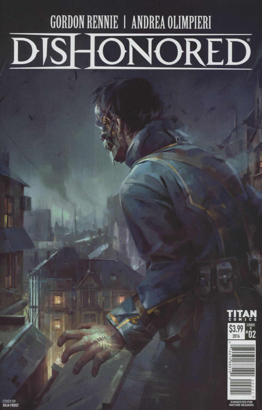 Dishonored #2 Cover B Variant Julia Frost Cover