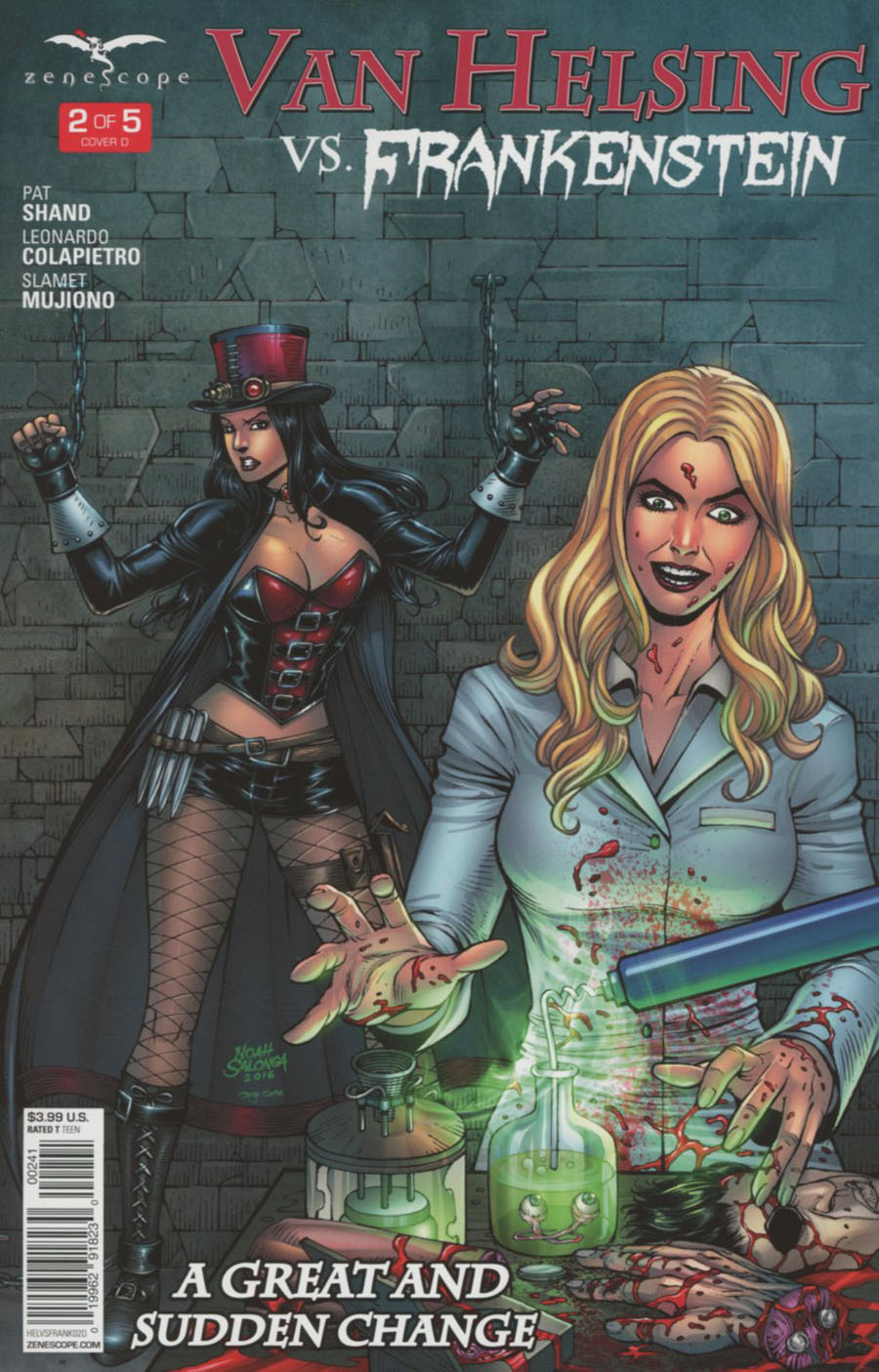 Grimm Fairy Tales Presents Van Helsing vs Frankenstein #2 Cover D Noah Salonga