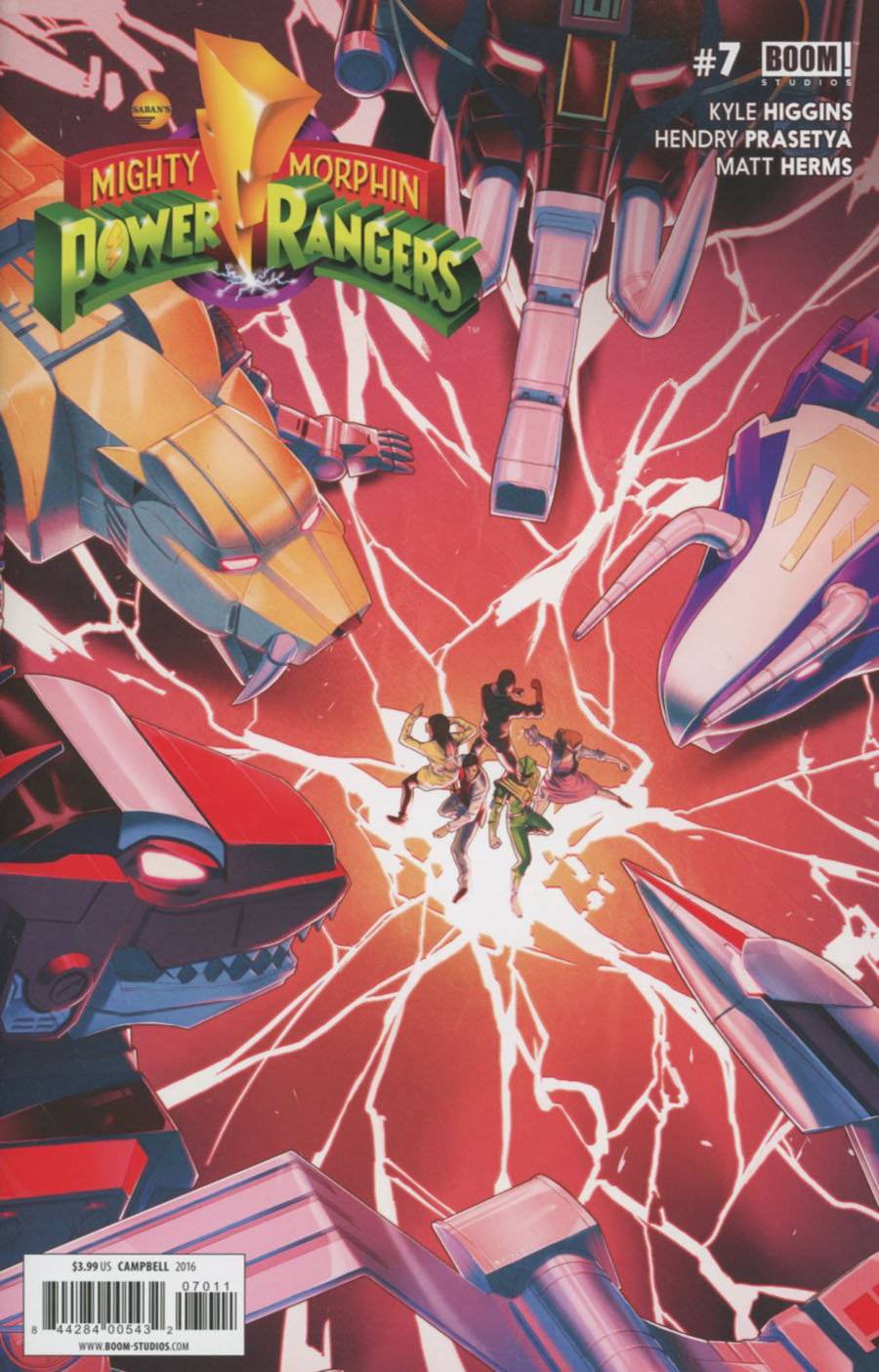 Mighty Morphin Power Rangers (BOOM Studios) #7 Cover A Regular Jamal Campbell Cover