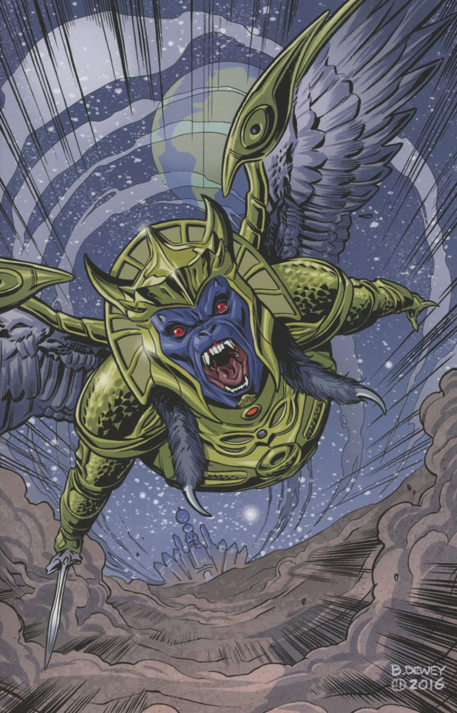 Mighty Morphin Power Rangers (BOOM Studios) #7 Cover C Variant Benjamin Dewey Villain Cover