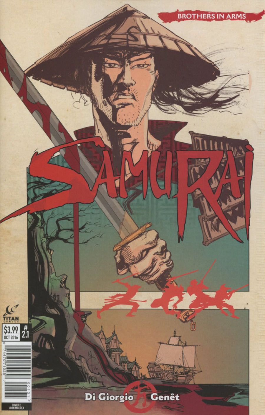 Samurai Brothers In Arms #1 Cover C Variant John McCrea Cover