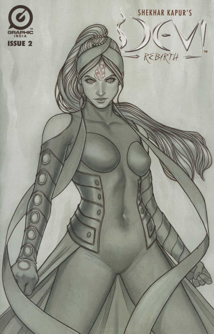 Shekhar Kapurs Devi Rebirth #2 Cover B Variant Jenny Frison Limited Edition Sketch Cover