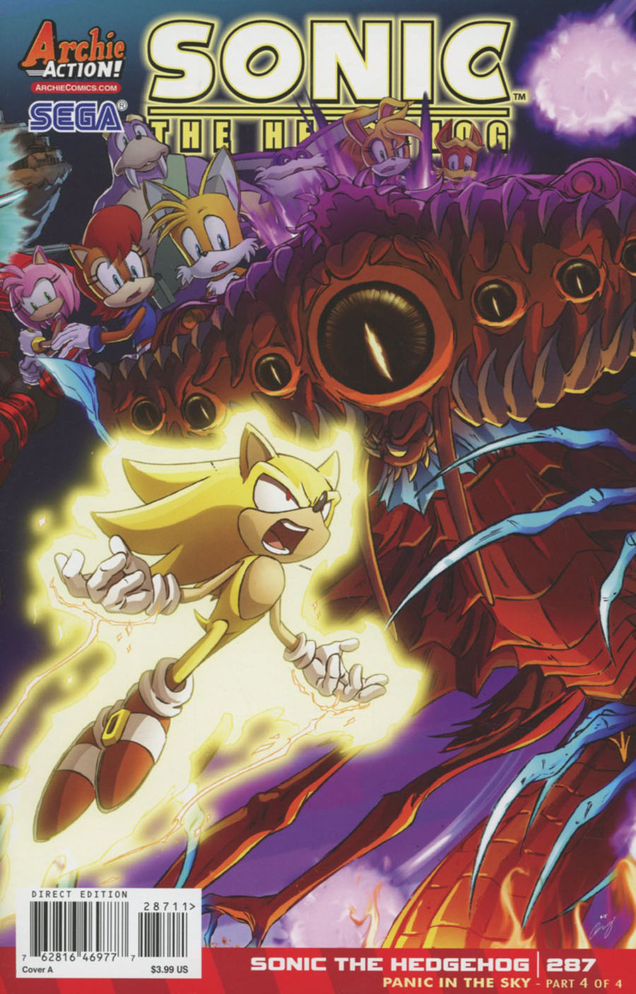 Sonic The Hedgehog Vol 2 #287 Cover A Regular Dan Schoening Cover