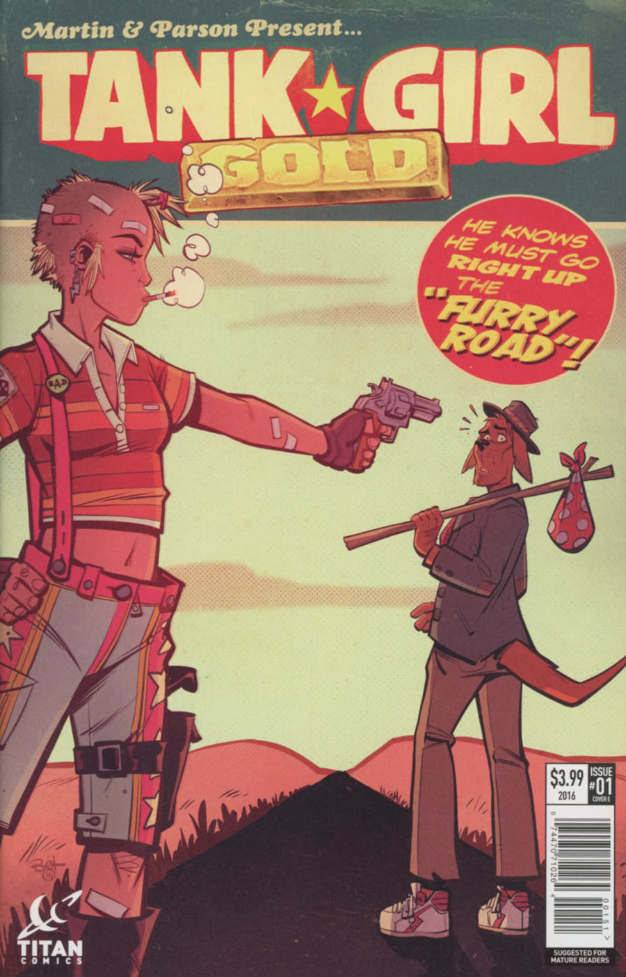 Tank Girl Gold #1 Cover E Variant Brett Parson Cover