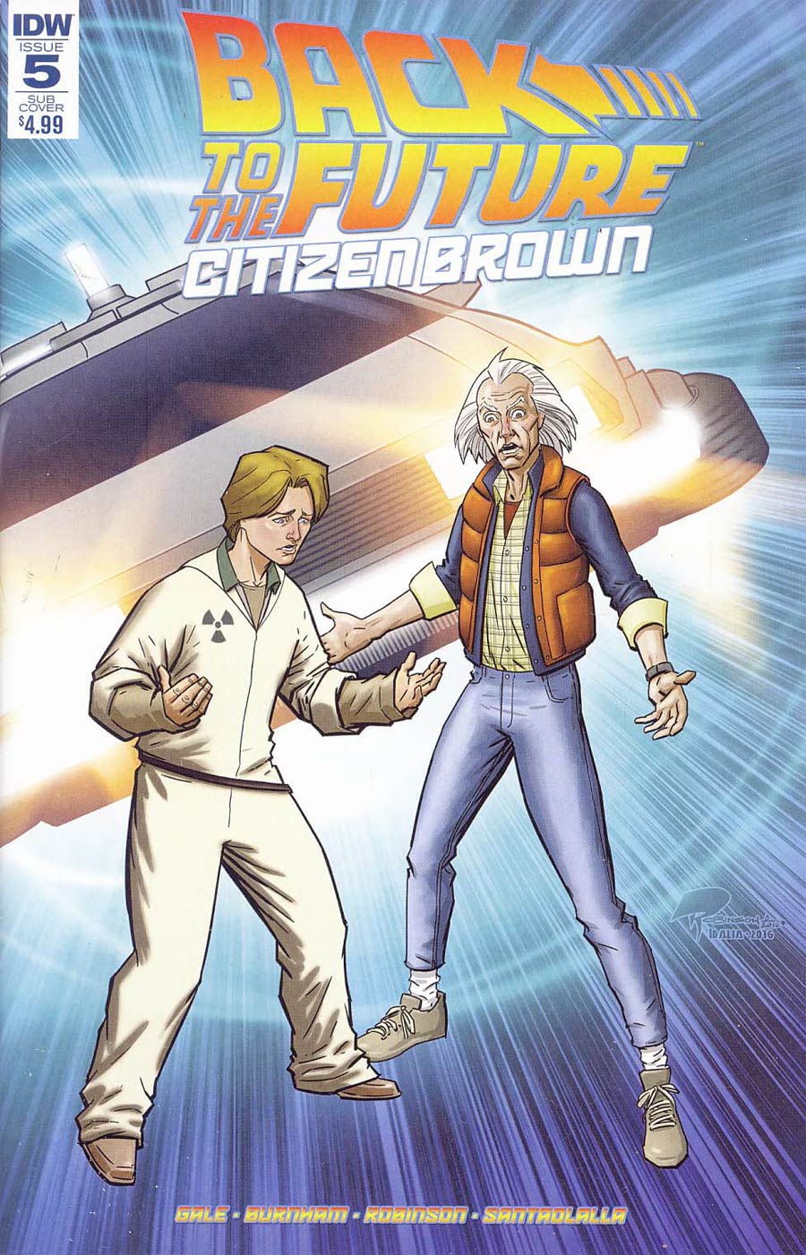 Back To The Future Citizen Brown #5 Cover B Variant Roger Robinson Subscription Cover