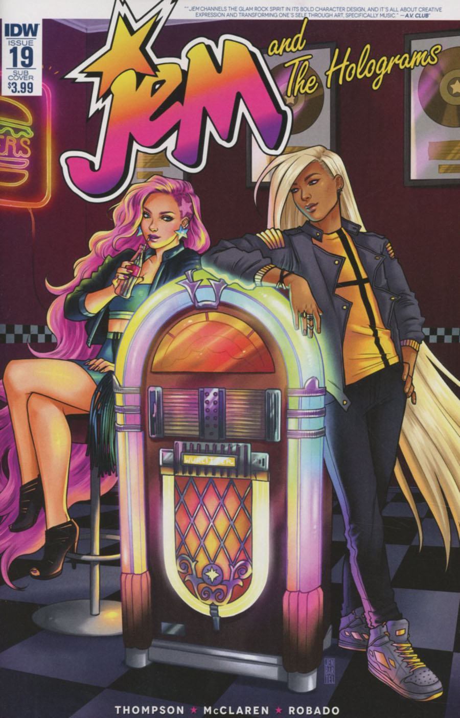 Jem And The Holograms #19 Cover B Variant Jen Bartel Subscription Cover