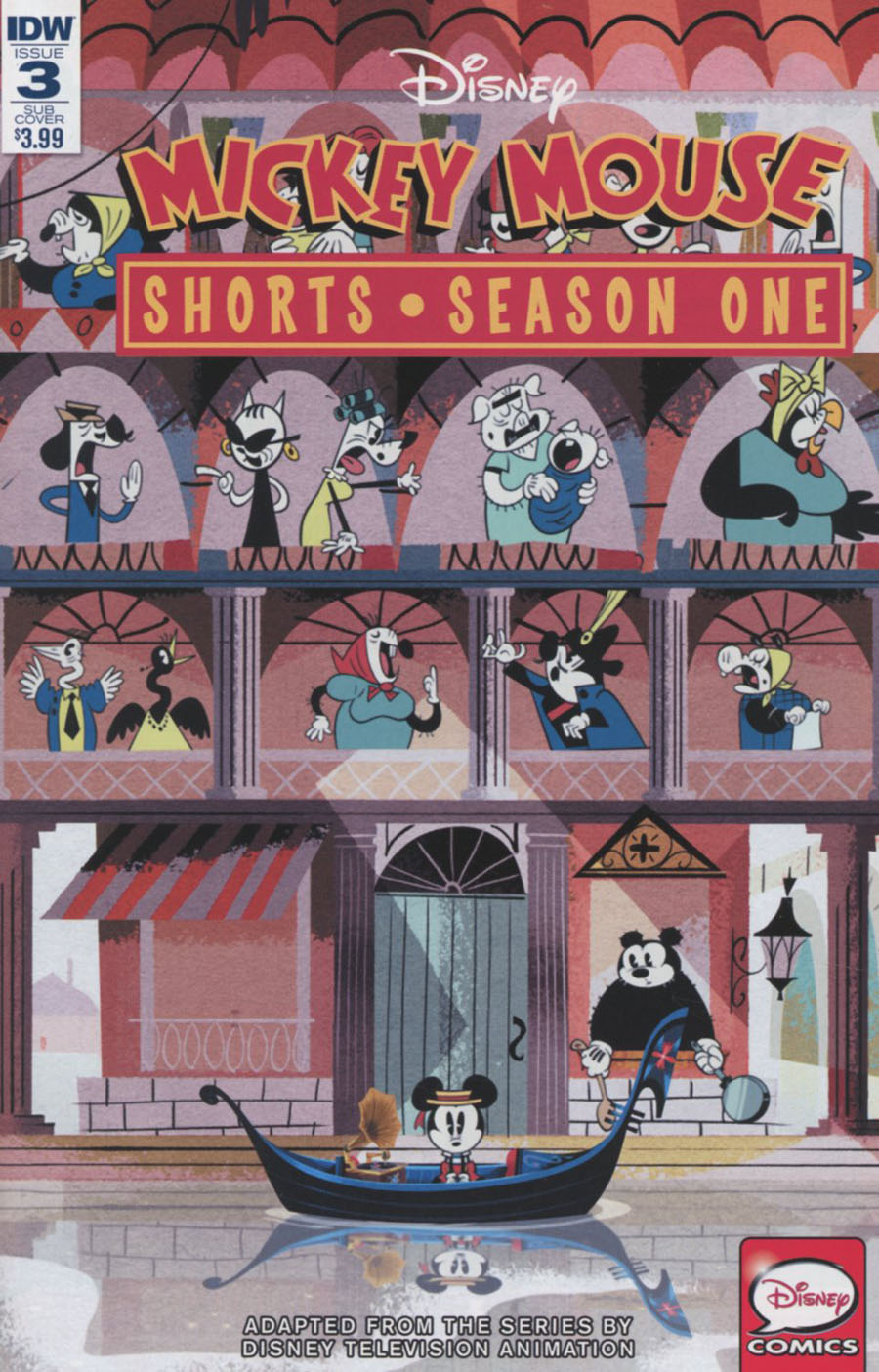 Mickey Mouse Shorts Season 1 #3 Cover B Variant Animation Art Subscription Cover