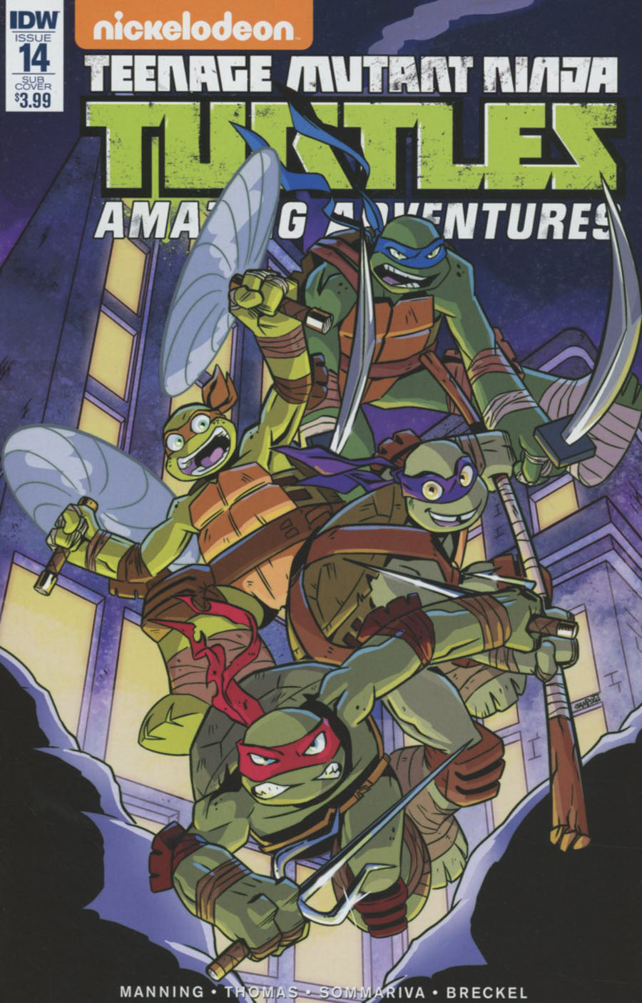 Teenage Mutant Ninja Turtles Amazing Adventures #14 Cover B Variant Ryan Jampole Subscription Cover