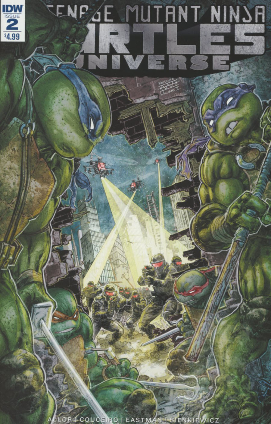 Teenage Mutant Ninja Turtles Universe #2 Cover A Regular Freddie E Williams Cover