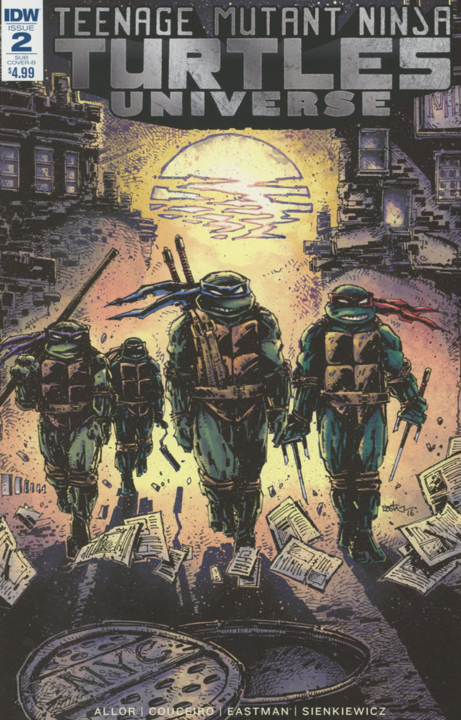 Teenage Mutant Ninja Turtles Universe #2 Cover C Variant Kevin Eastman Cover