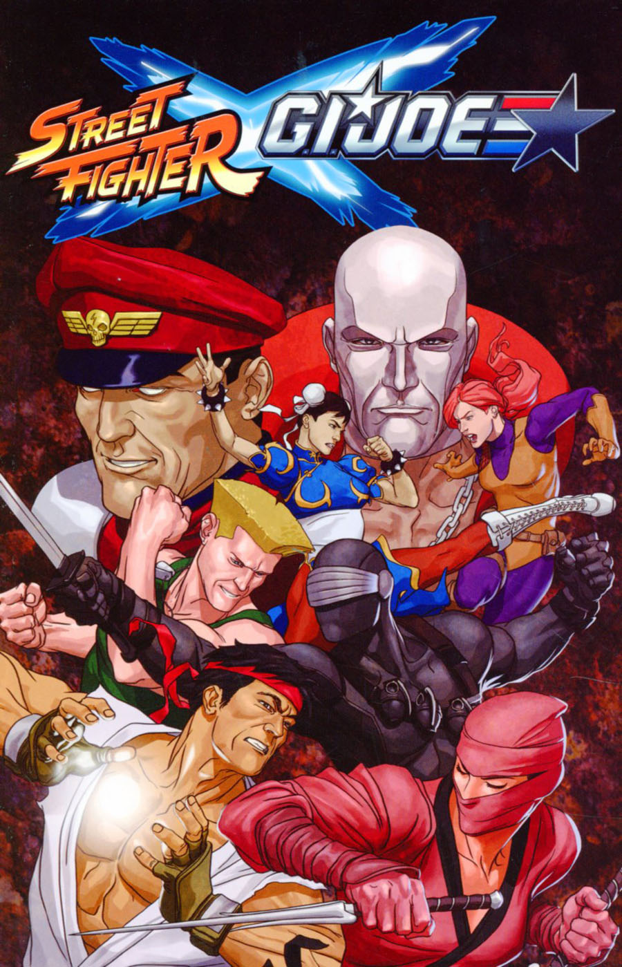 Street Fighter x GI Joe TP Book Market Mike Choi Cover
