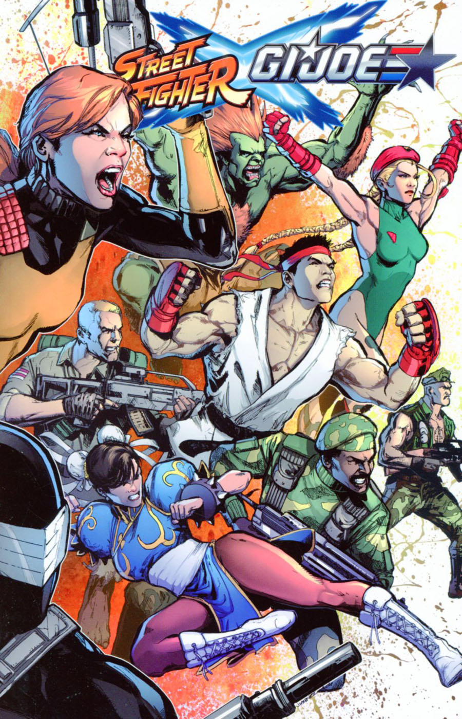 Street Fighter x GI Joe TP Direct Market Exclusive Phil Jimenez Cover