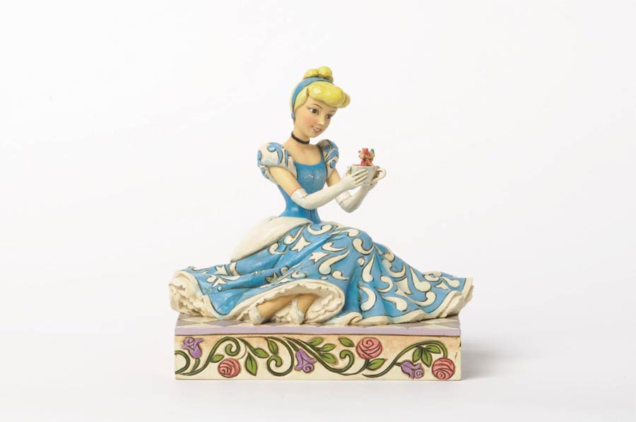 Disney Traditions Cinderella With Jaq & Gus Figurine