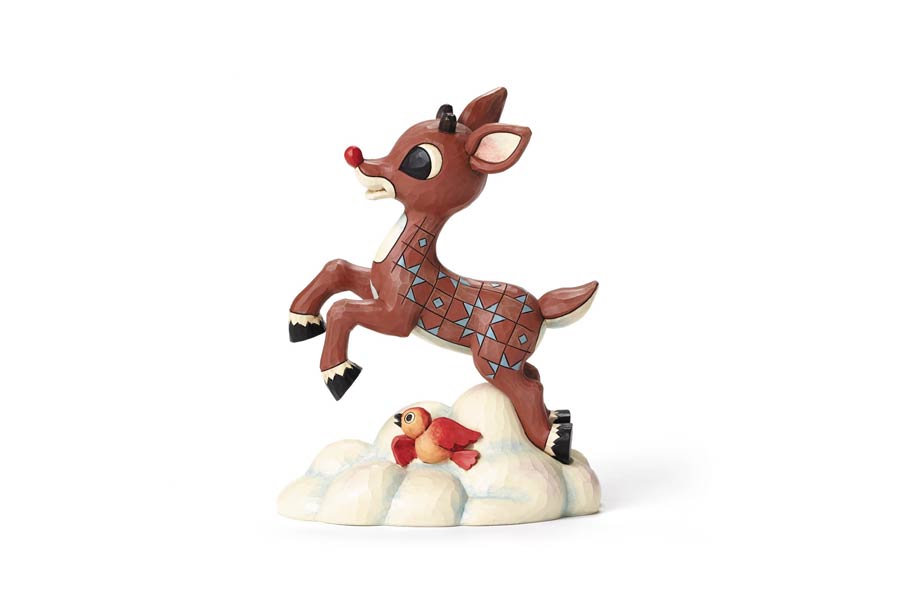 Rudolph Traditions Rudolph Flying Above Clouds Figurine